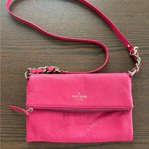 Kate Spade pink leather Crossbody bag.